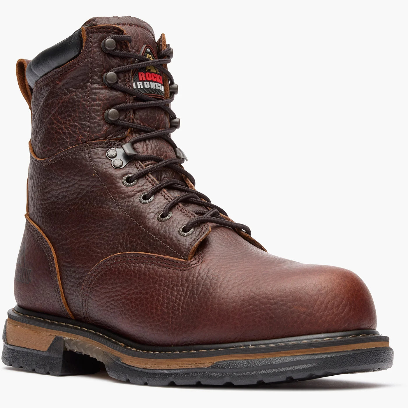 Rocky Men's 8" IronClad Waterproof Steel Toe Work Boot - Brown FQ0006693