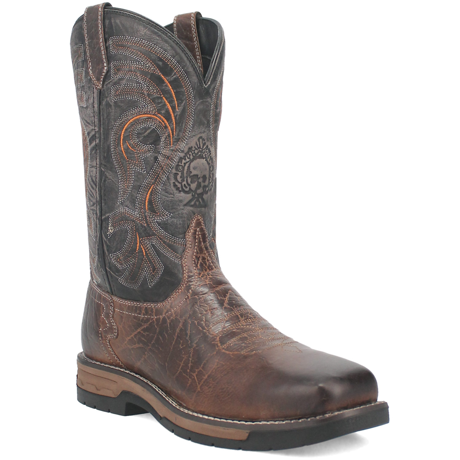 Laredo Men's 11'' Western Work Boot - Brown/Black 6820