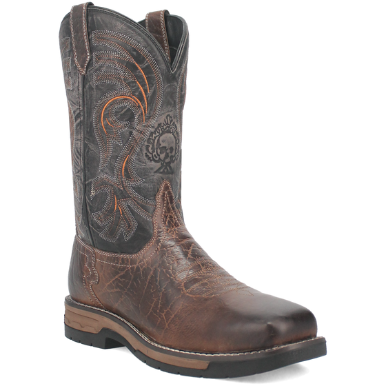 Laredo Men's 11'' Western Work Boot - Brown/Black 6820