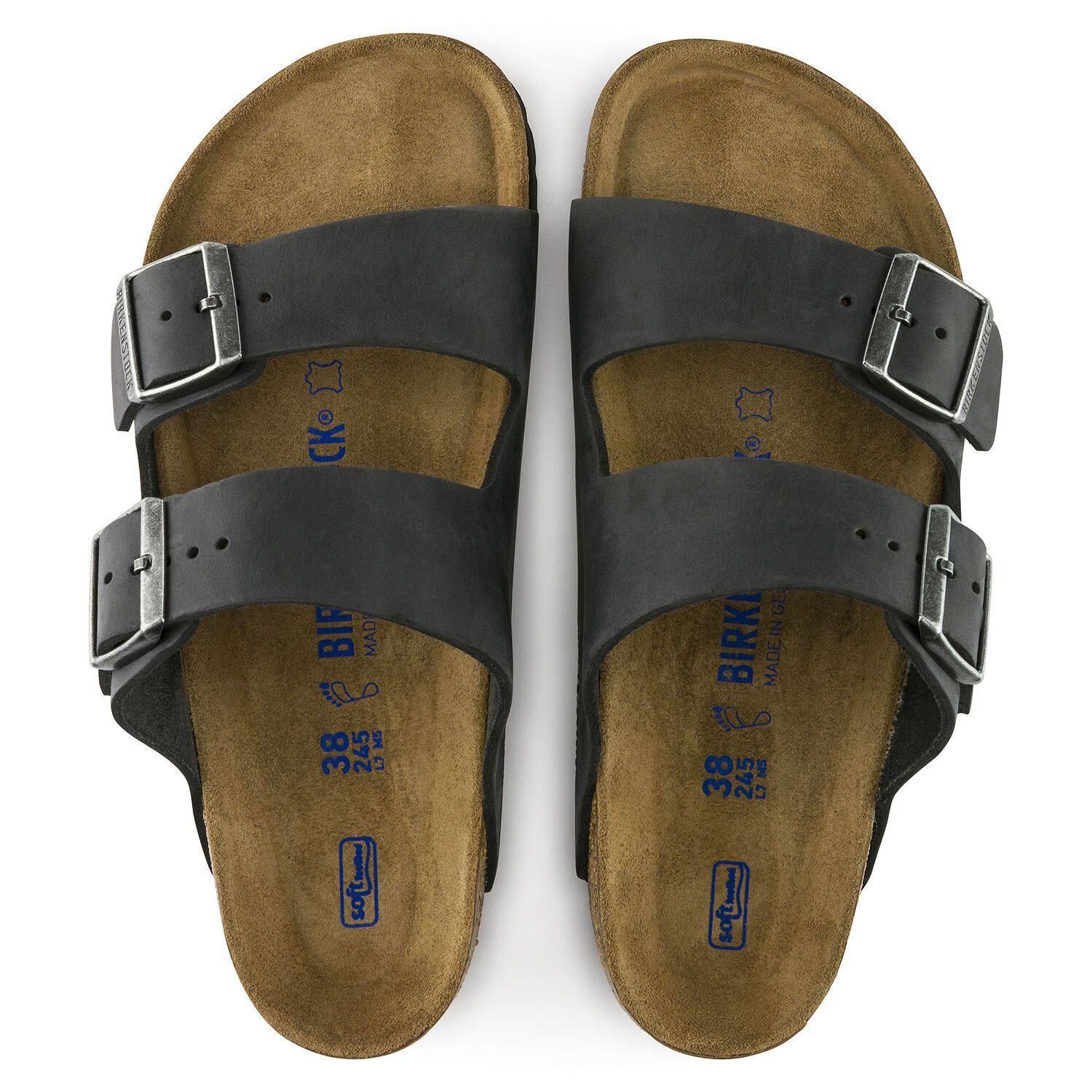 Birkenstock Arizona Soft Footbed - Black | Oiled Leather - 752481