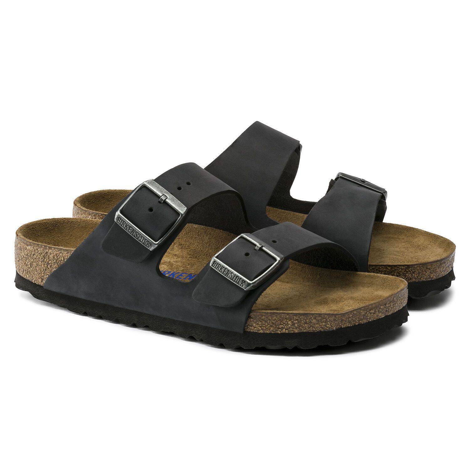 Birkenstock Arizona Soft Footbed - Black | Oiled Leather - 752481