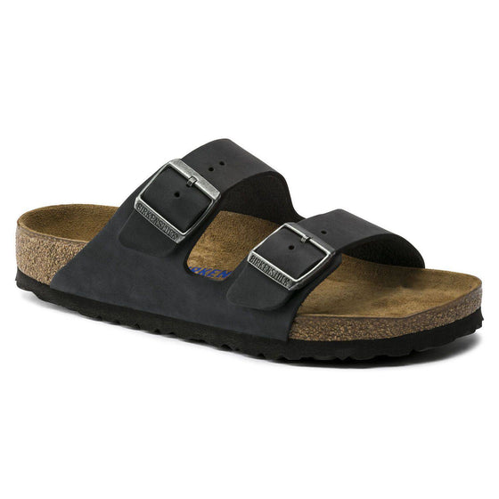 Birkenstock Arizona Soft Footbed - Black | Oiled Leather - 752481