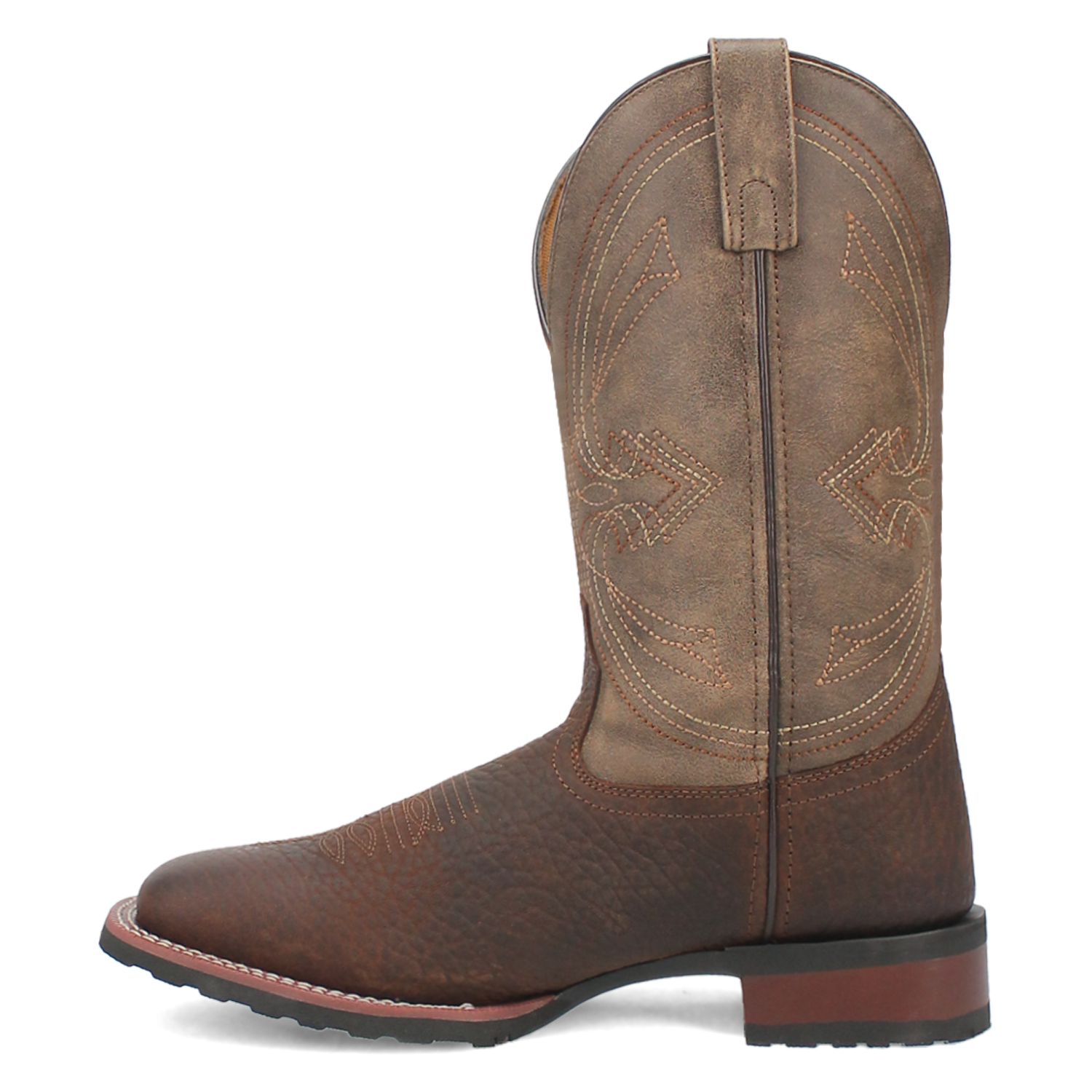 Laredo Men's 11" Elias Western Boot - Chocolate/Tan 7733