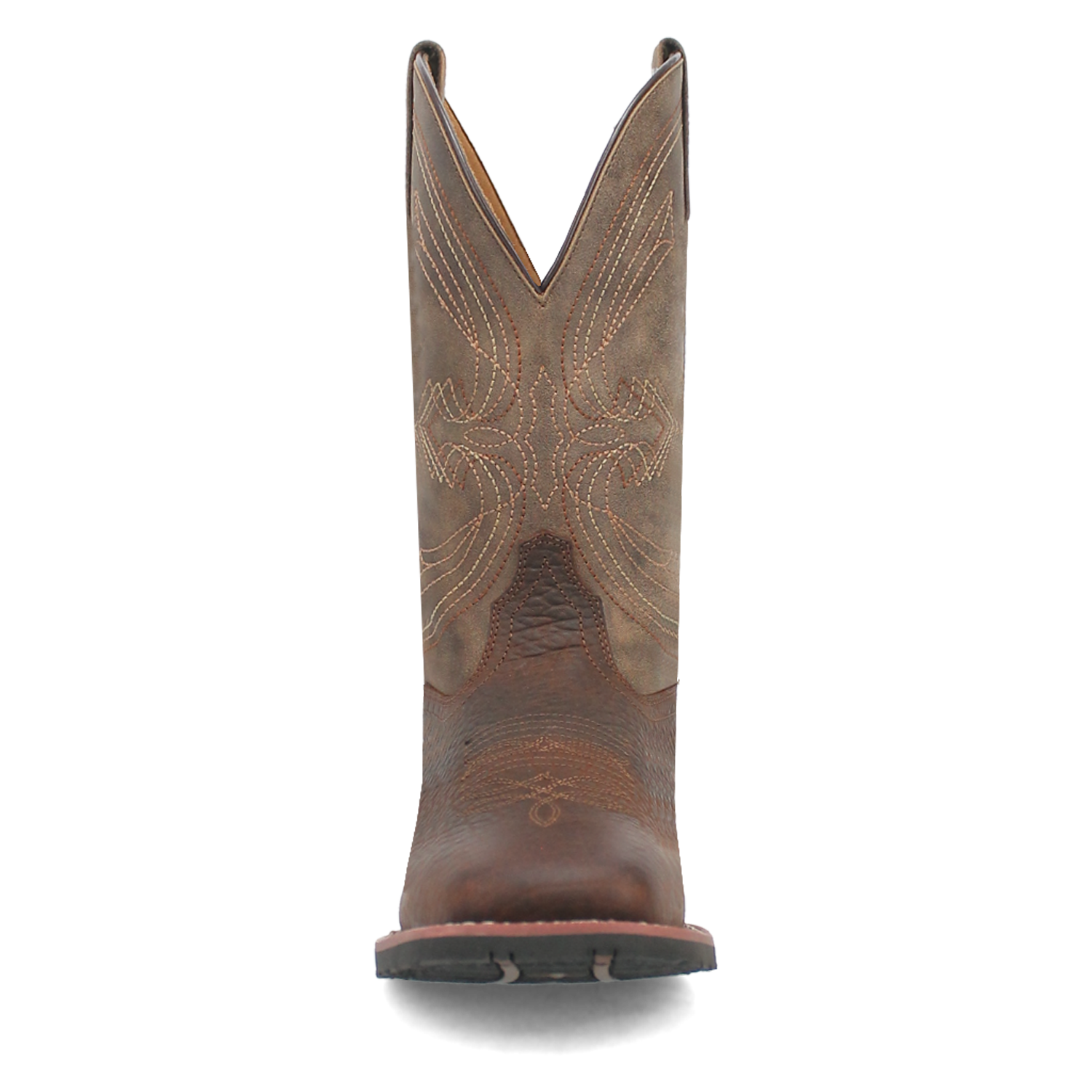 Laredo Men's 11" Elias Western Boot - Chocolate/Tan 7733