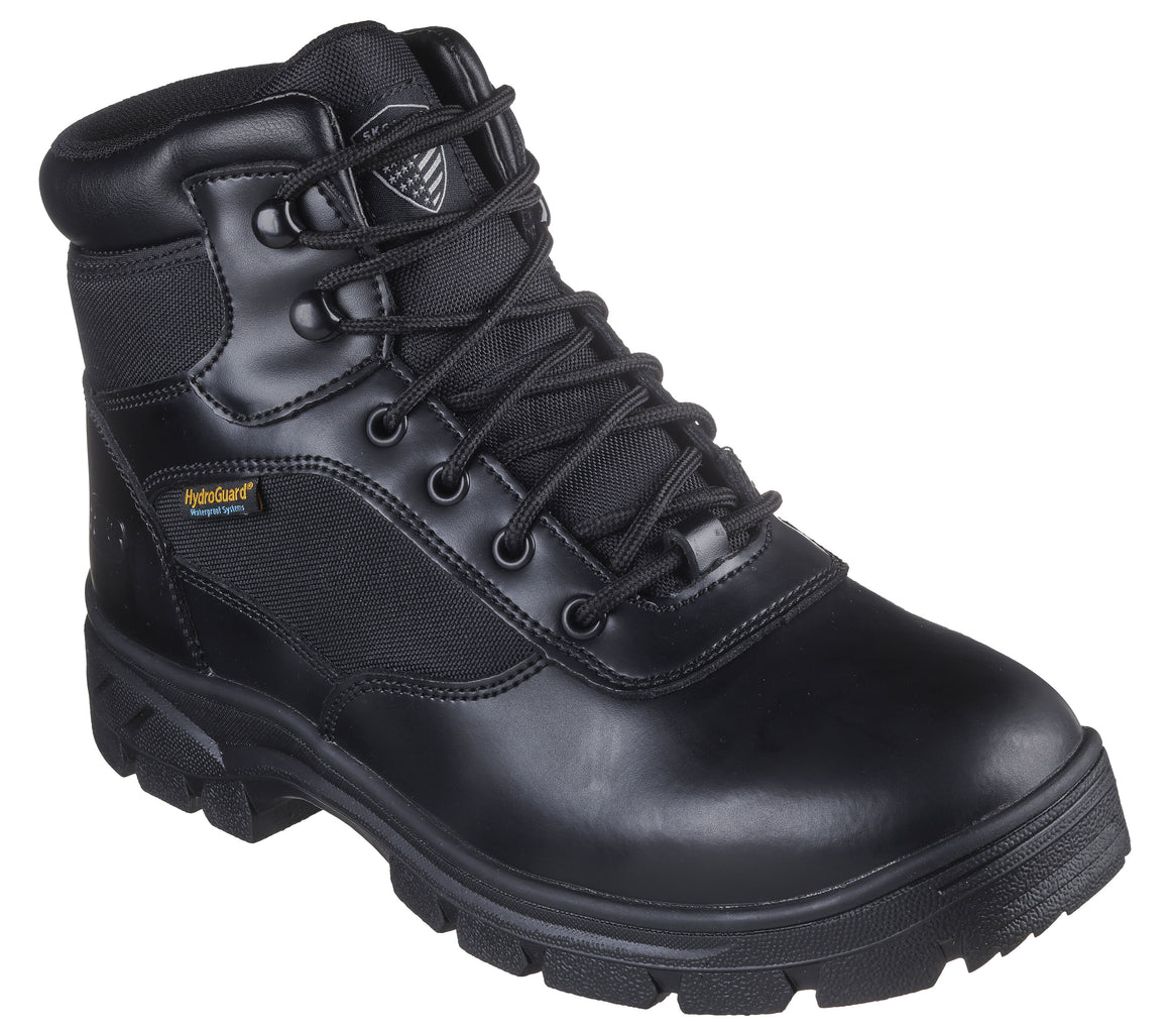 Skechers Men's Wascana-Benen WP Tactical Work Boot - Black 77526