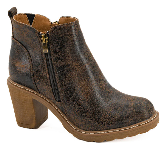 Corkys Women's Rocky Top Bootie - Espresso Crinkle 80-0281-ECRK