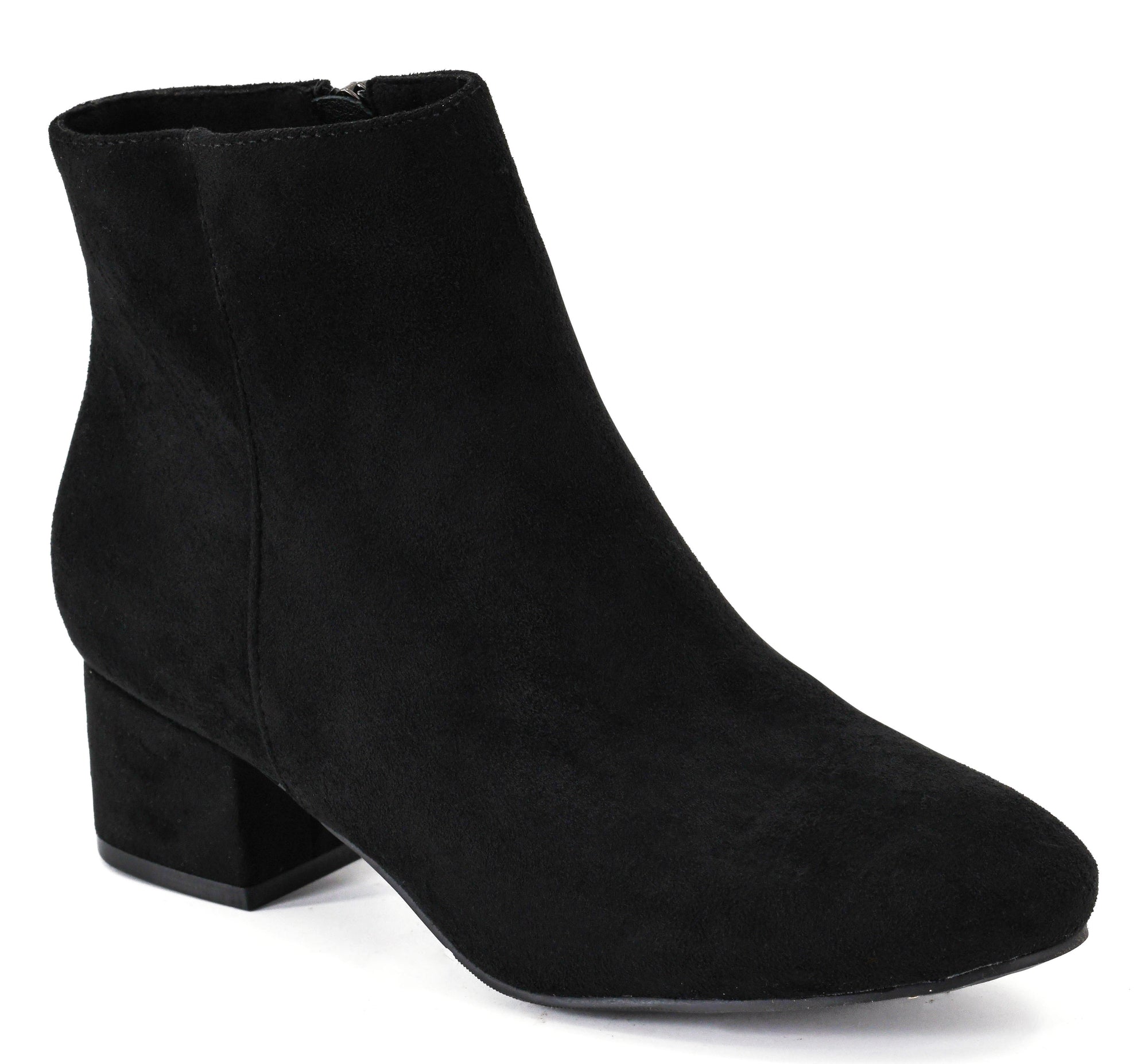 Corkys Women's On The Down Low Suede Bootie - Black 80-0415