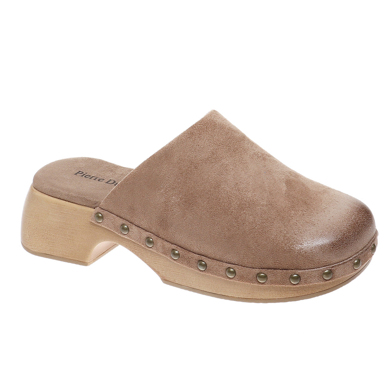 Pierre Dumas Women's Jeda-2 Clog - Taupe Suede 82483-434