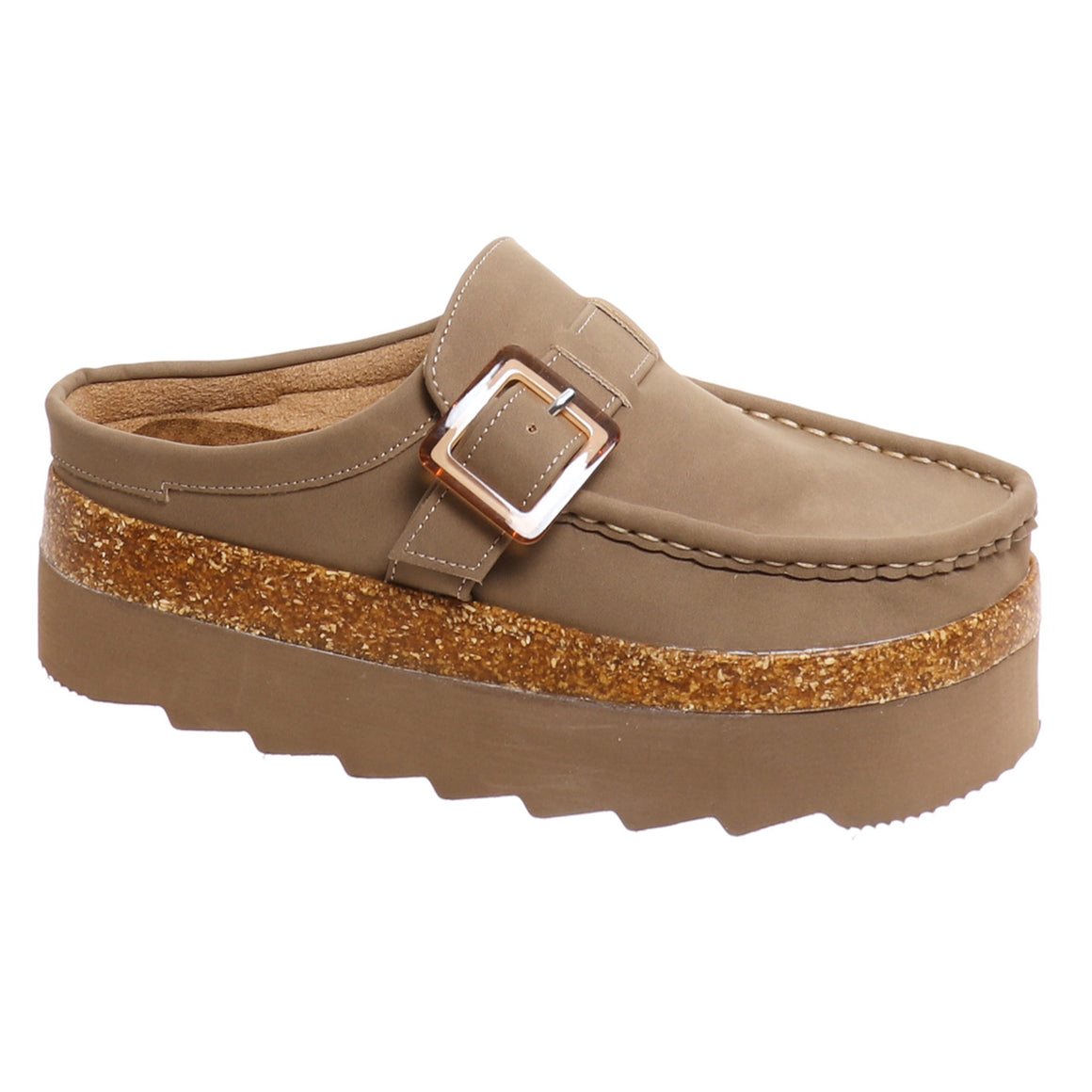 Outwoods Women's Sunday-2 Platform Clog - Taupe 82535-734