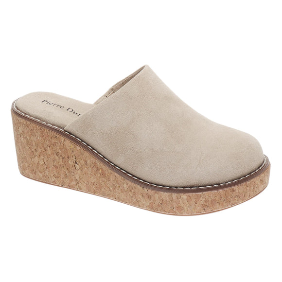 Pierre Dumas Women's Siya-3 Clog - Sand Suede 82650-404