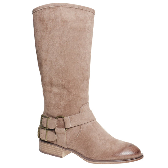 Pierre Dumas Women's Nevada-1 Tall Suede Boot - Taupe 89060-434