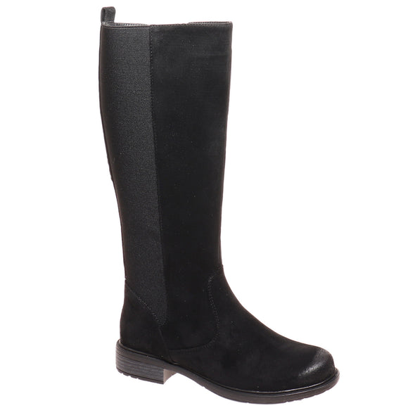 Pierre Dumas Women's Barcelona-27 Suede Boot - Black 89105-401