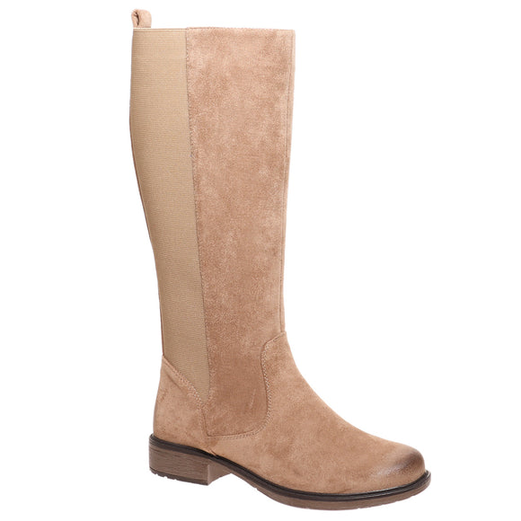 Pierre Dumas Women's Barcelona-27 Suede Boot - Taupe 89105-434