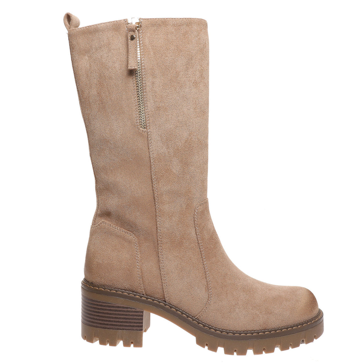 Pierre Dumas Women's Solo-7 Suede Boot - Taupe 89149-434