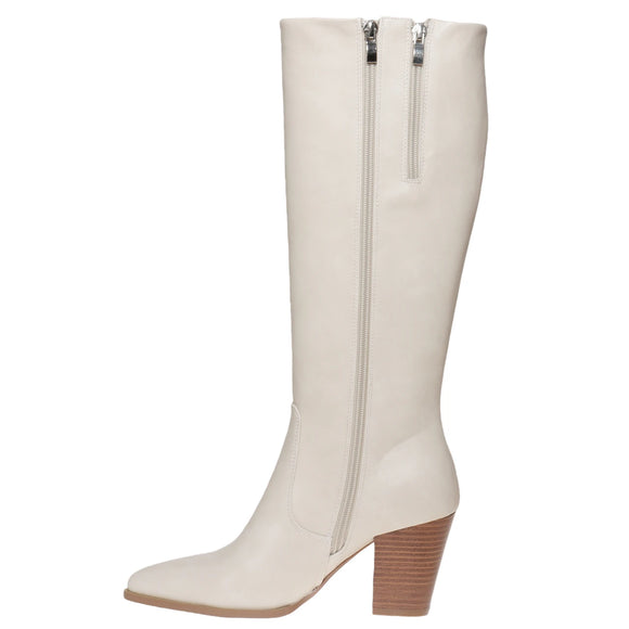 Pierre Dumas Women's Nia-1 Fashion Tall Boots - Cream  89359-105