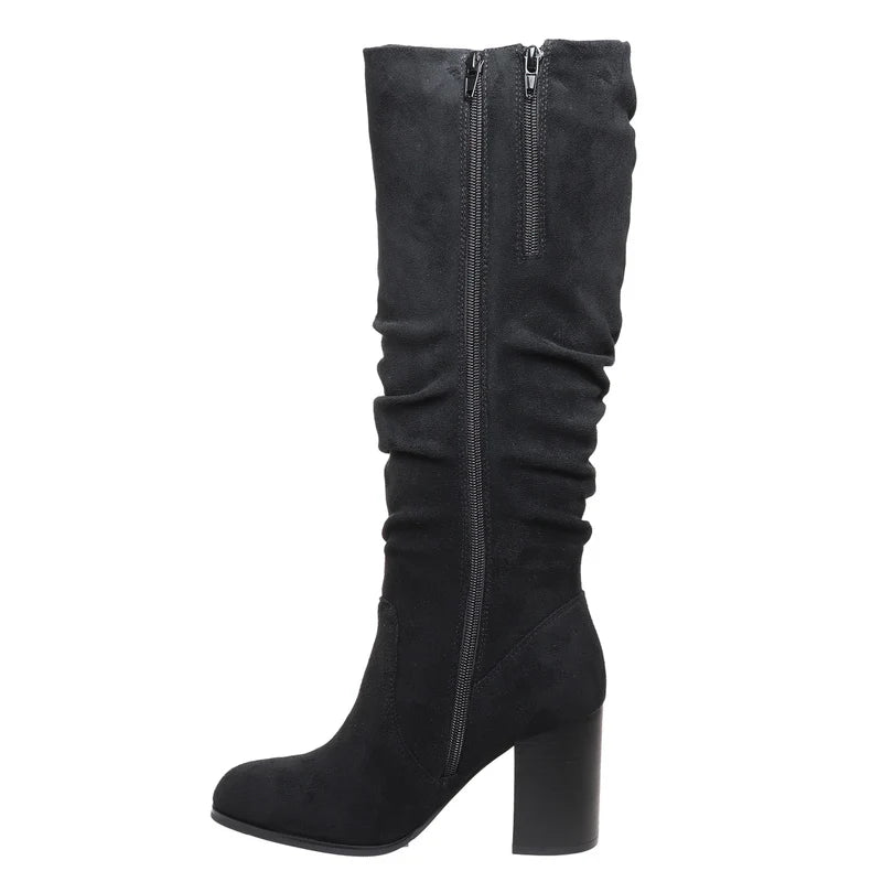 Pierre Dumas Women's Wake-3 Tall Suede Boot - Black 89361-401