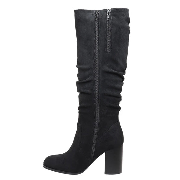 Pierre Dumas Women's Wake-3 Tall Suede Boot - Black 89361-401