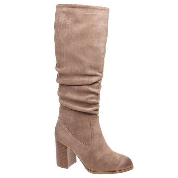 Pierre Dumas Women's Wake-3 Tall Suede Boot - Taupe 89361-434