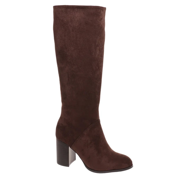 Pierre Dumas Women's Wake-6 Tall Suede Boot - Brown 89393-402
