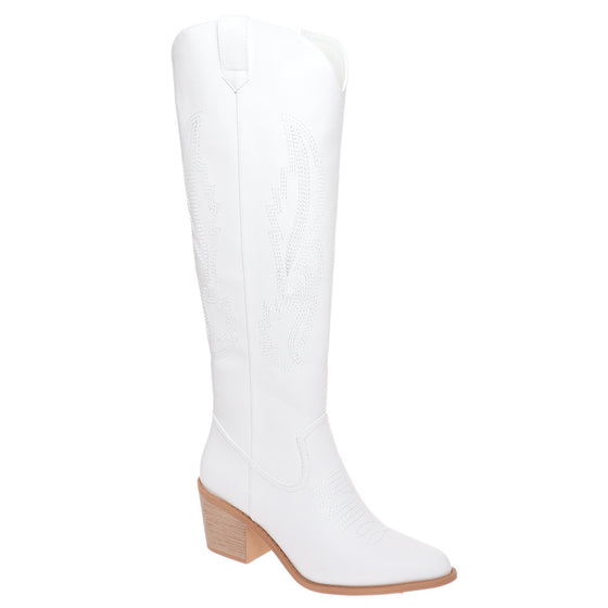 Pierre Dumas Women's Wilder-19 Tall Western Boot - White 89905-103