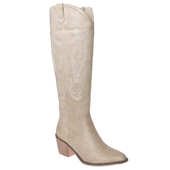 Pierre Dumas Women's Wilder-19 Tall Western Boot - Wheat 89905-419