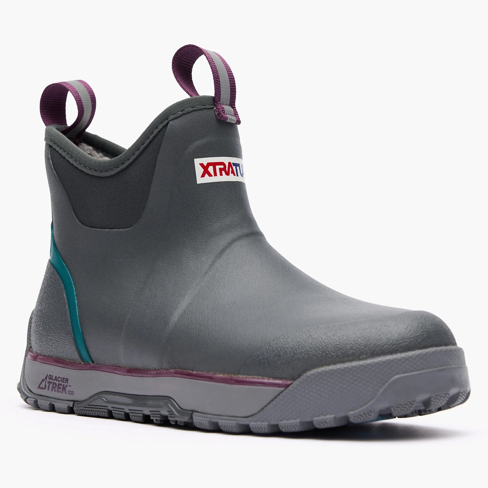 XtraTuf Women's 6" Ice Fleece Lined Ankle Deck Boot - Grey AIWR100
