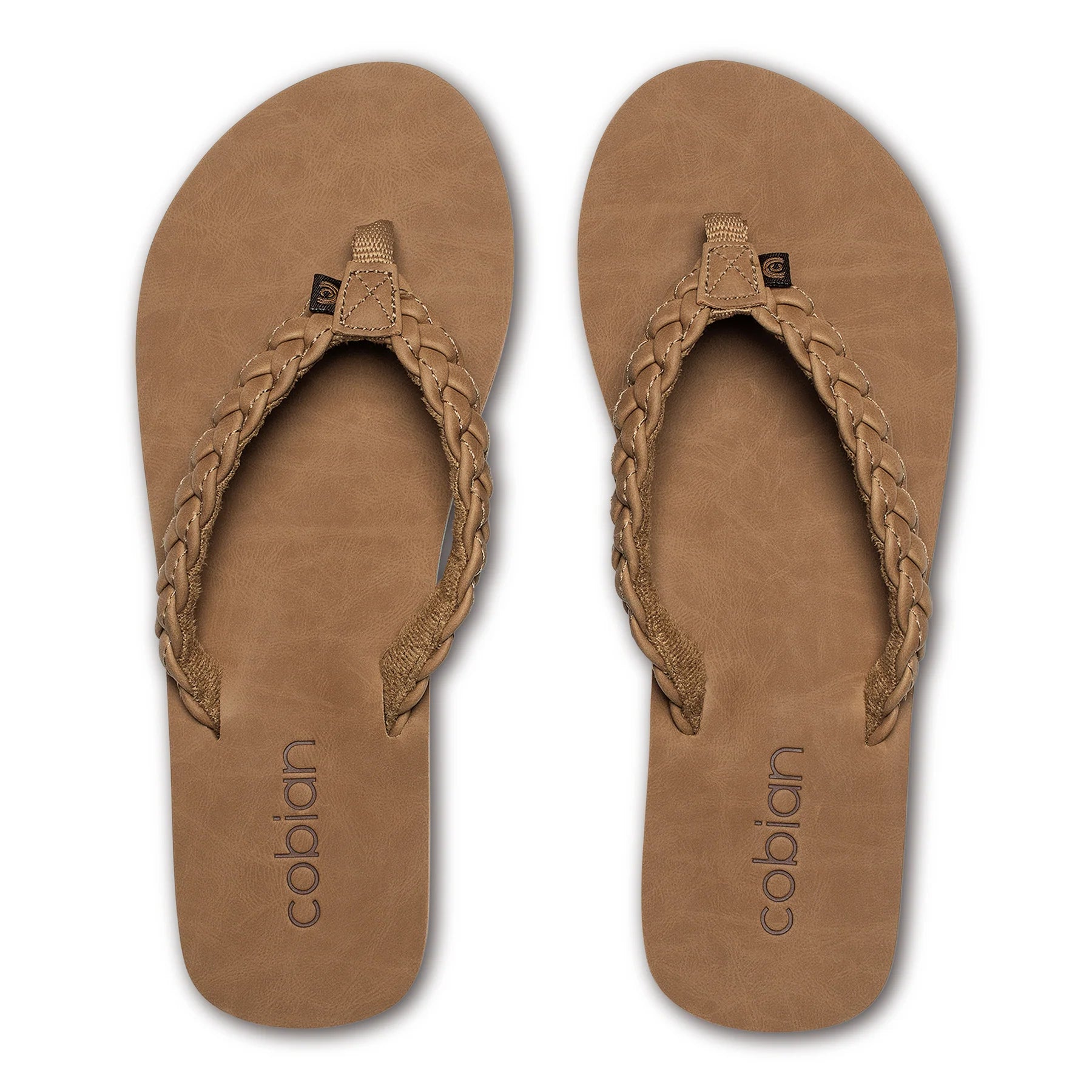 Cobian Women's Braided Pacifica Flip Flop - Tan BBP23-230