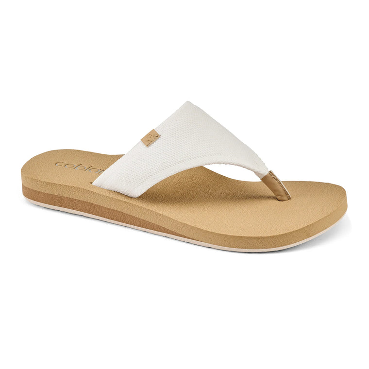 Cobian Women's Bermuda Bounce Flip Flops - Cream BEB24-110