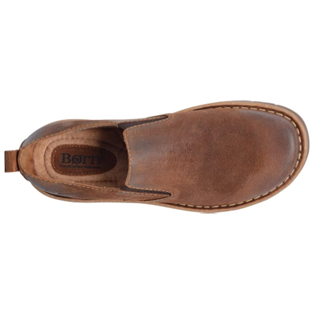 Born Men's Bryson Slip On Loafer - Dark Brown Glazed Ginger BM0010306