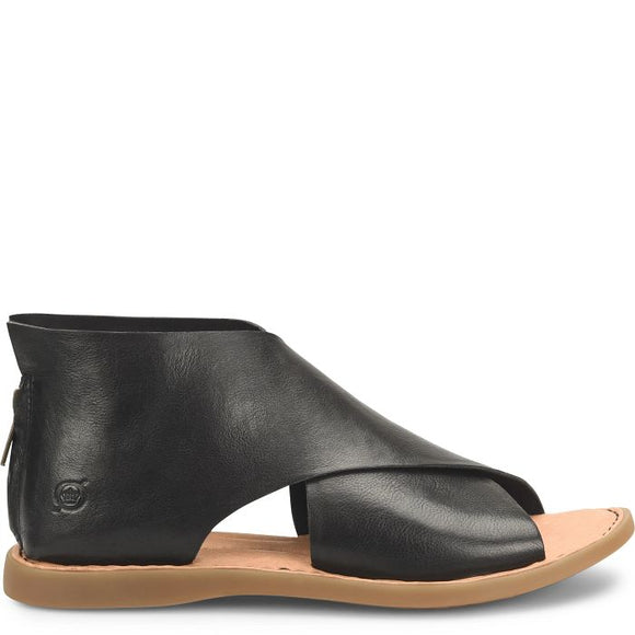 Born Women's Iwa Leather Sandal - Black BR0018400