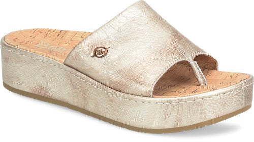 Born Women's Sharr Leather Sandal - Light Gold BR0035330