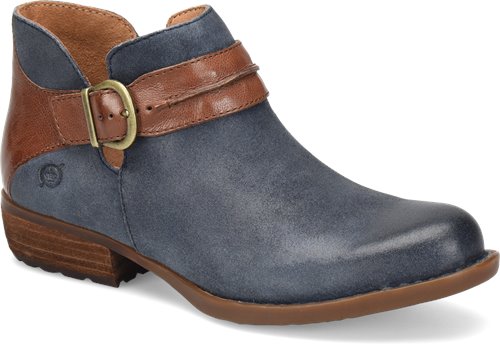 Born Women's Kati Bootie - Dark Blue/Brown BR0040474