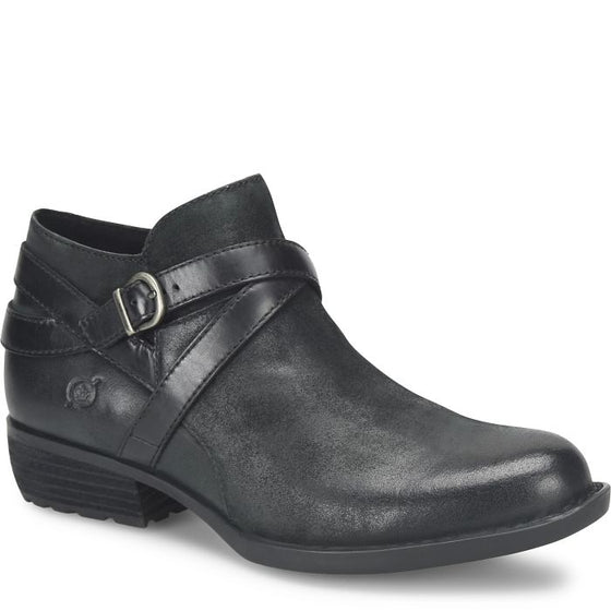 Born Women's Kelle Distressed Bootie - Black BR0061809
