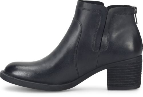 Born Women's Reese Zip Up Bootie - Black BR0063303