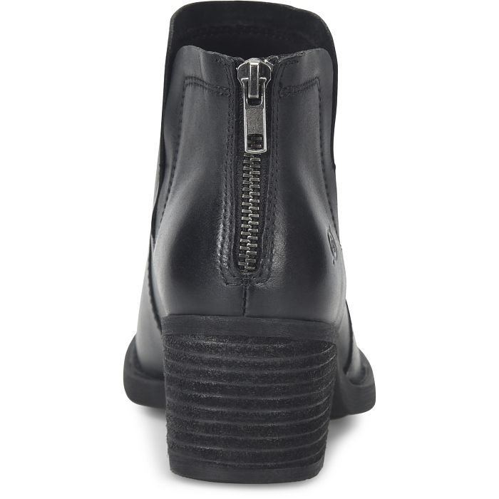 Born Women's Reese Zip Up Bootie - Black BR0063303