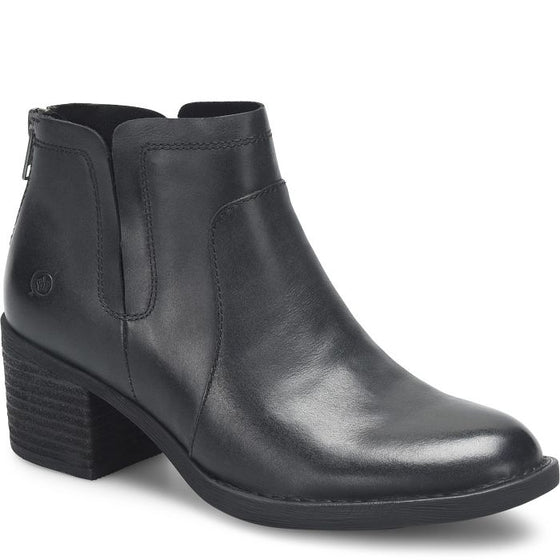 Born Women's Reese Zip Up Bootie - Black BR0063303