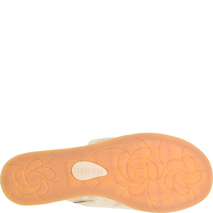 Born Women's Shilo Wedge Sandal - Light Gold BR0071330