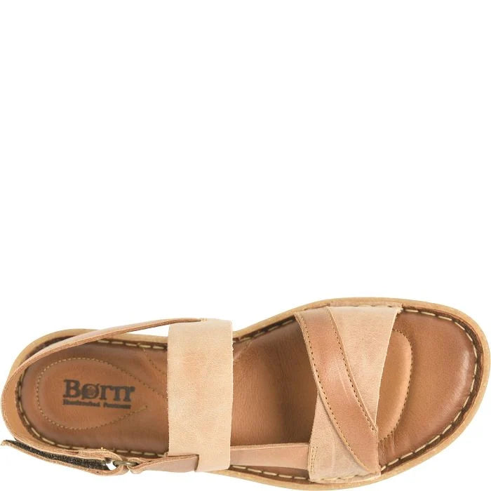 Born Women's Taye Leather Sandal - Syrup/Biege BR0071862
