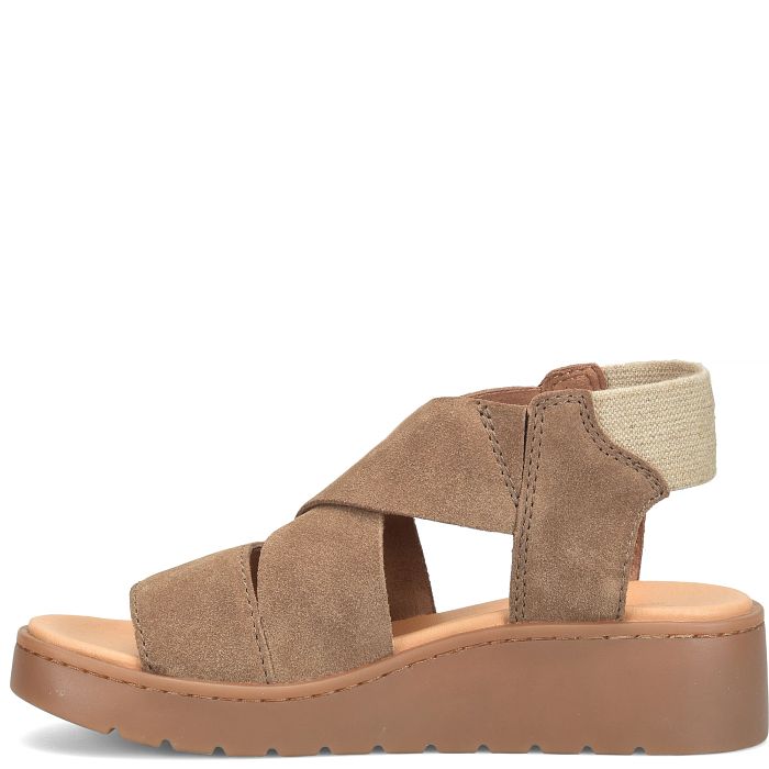 Born Women's Kirby Wedge Sandal - Taupe BR0081955