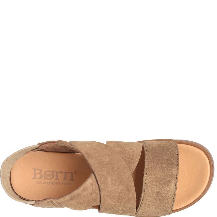 Born Women's Kirby Wedge Sandal - Taupe BR0081955