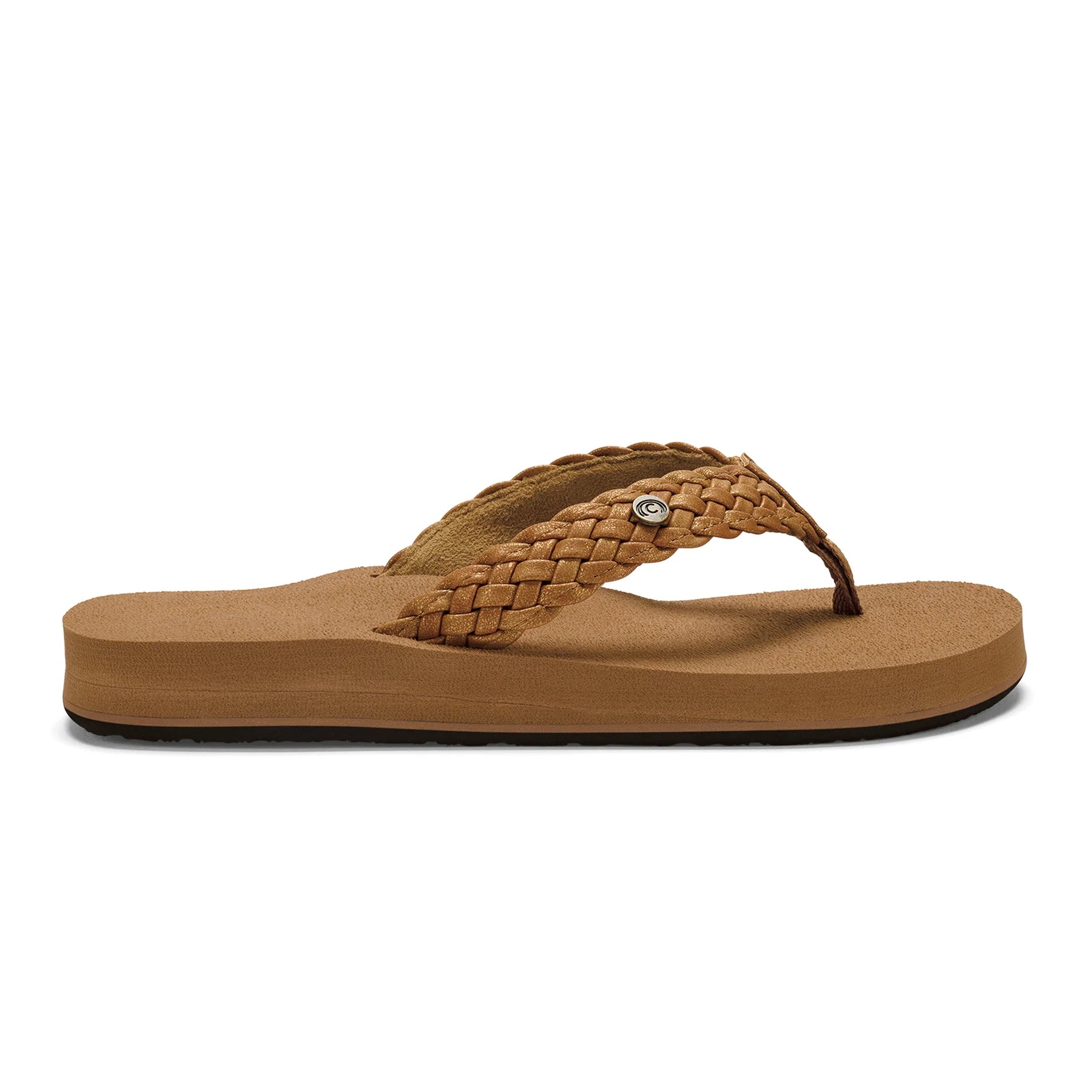 Cobian Women's Braided Bounce Flip Flop - Chestnut BRB10-210