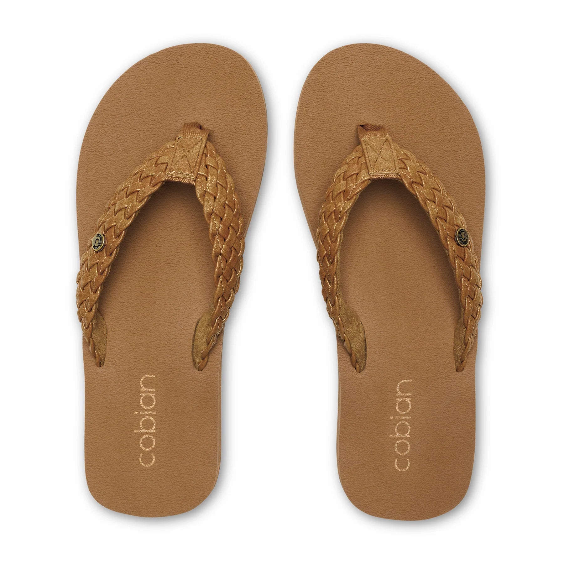 Cobian Women's Braided Bounce Flip Flop - Chestnut BRB10-210