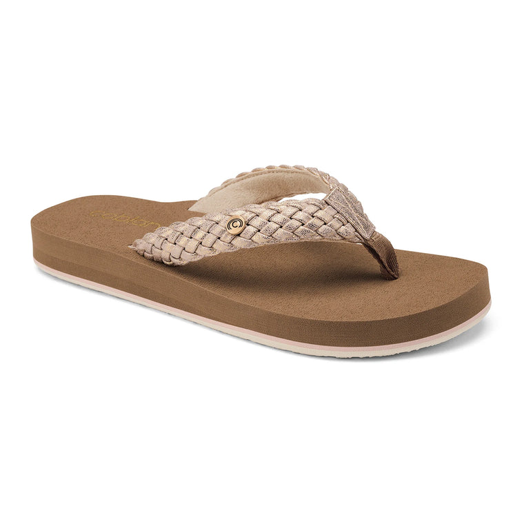 Cobian Women's Braided Bounce Flip Flop - Blush BRB10-265