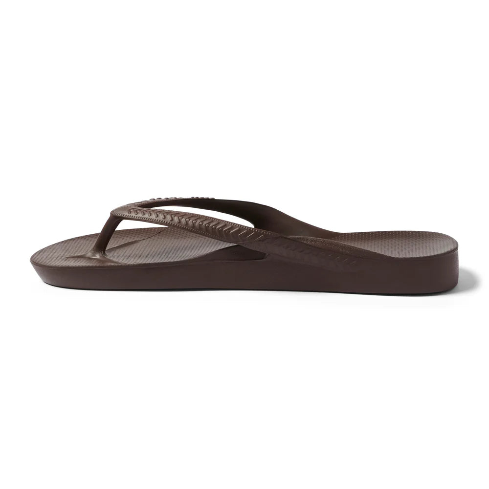 Archie Arch Support Unisex Flip Flops - Brown BWN-HAS