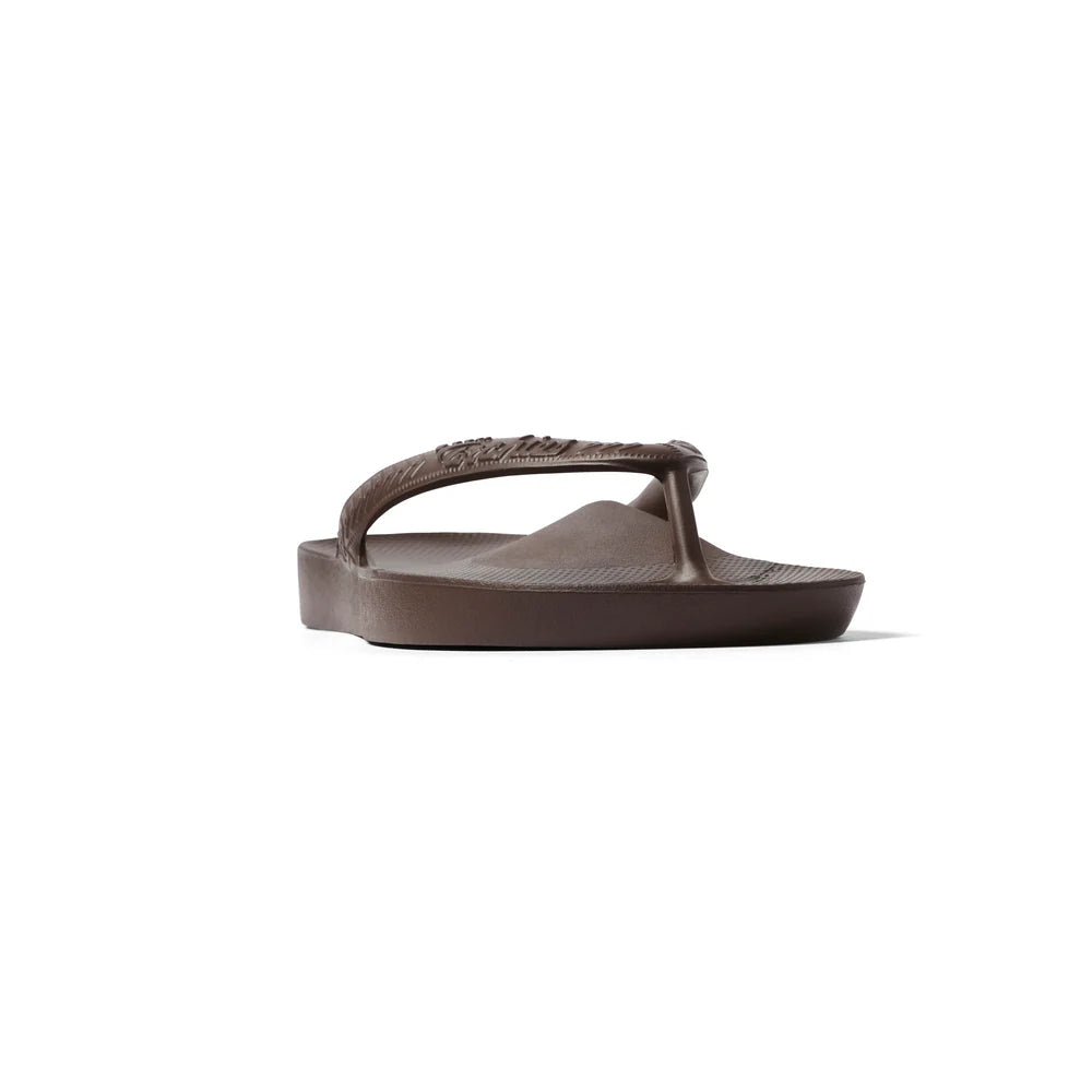 Archie Arch Support Unisex Flip Flops - Brown BWN-HAS