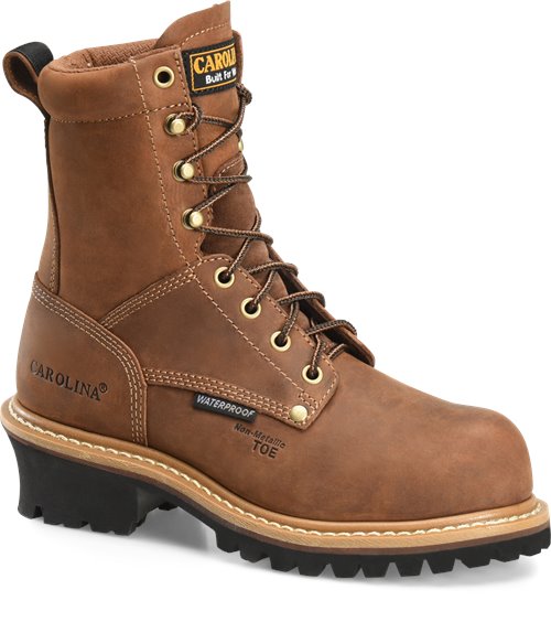 Carolina Women's 8" Waterproof Composite Toe Logger - Brown CA1435
