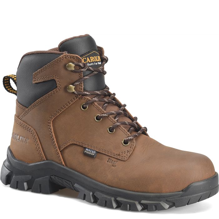 Carolina Men's 6" Waterproof Steel Toe Boot - Brown CA3593