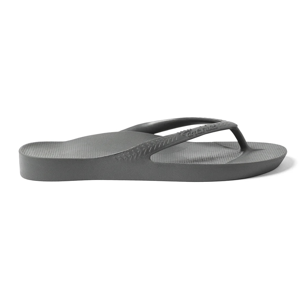 Archie Arch Support Unisex Flip Flops - Charcoal CHA-HAS