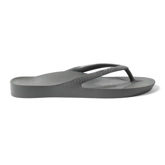 Archie Arch Support Unisex Flip Flops - Charcoal CHA-HAS