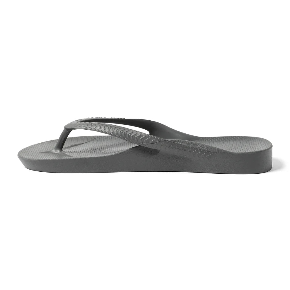 Archie Arch Support Unisex Flip Flops - Charcoal CHA-HAS